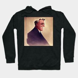 Franklin Roosevelt Portrait | Cartoon style Hoodie